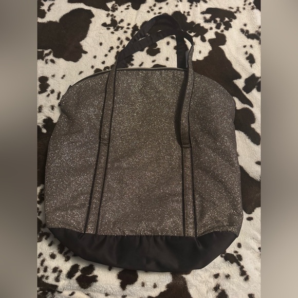 Victoria's Secret Shimmering Gold Weekender Tote - Picture 3 of 4